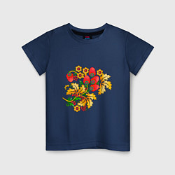 Детская футболка Хохлома традиционный русский узор