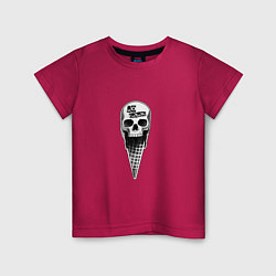 Детская футболка Панк рок мороженное череп