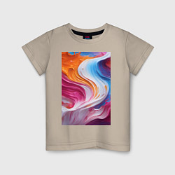 Детская футболка Абстрактные разноцветные мазки