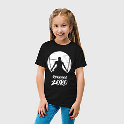 Футболка хлопковая детская Ророноа Зоро, цвет: черный — фото 2