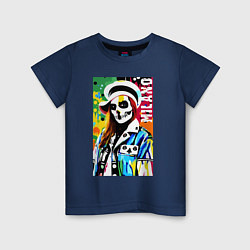 Детская футболка Skeleton fashionista - Milano - pop art
