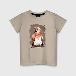 Детская футболка Попугай какаду