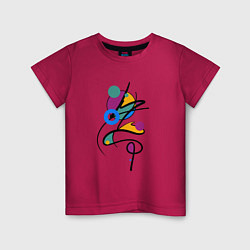Детская футболка Яркая разноцветная абстракция