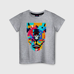 Детская футболка Funny skull - pop art