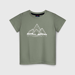 Детская футболка Лес и горы