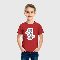 Футболка хлопковая детская While where is code where is bugs, цвет: красный — фото 2