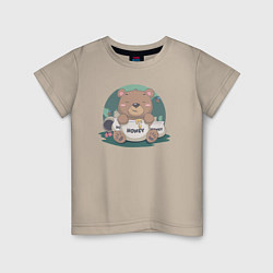 Детская футболка Медовый медвежонок