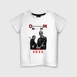 Футболка хлопковая детская Depeche Mode 2023 Memento Mori - Dave & Martin 03, цвет: белый