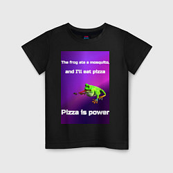 Детская футболка Pizza is power