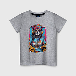 Детская футболка Девушка с черепами в стиле Калавера