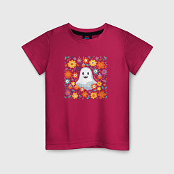 Детская футболка Привидение в цветах