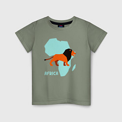 Детская футболка Лев из Африки