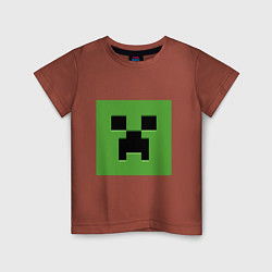 Детская футболка Minecraft creeper face