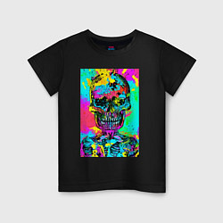 Детская футболка Cool skull - pop art - vogue