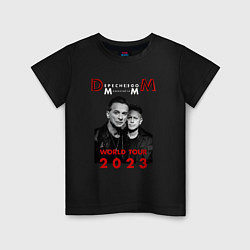 Футболка хлопковая детская Depeche Mode 2023 Memento Mori - Dave & Martin 09, цвет: черный