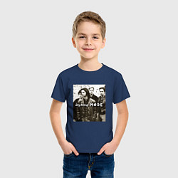 Футболка хлопковая детская Depeche Mode - Devotional Tour Retro 01, цвет: тёмно-синий — фото 2