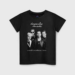 Футболка хлопковая детская Depeche Mode World Violation Tour Band, цвет: черный