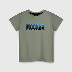 Детская футболка Москва тень города