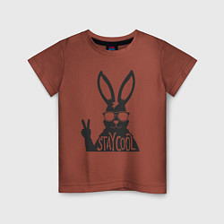 Детская футболка Stay cool rabbit