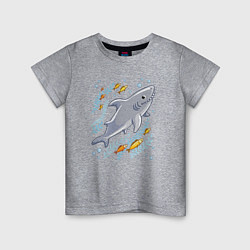 Детская футболка Приключения акулы