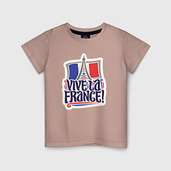 Детская футболка Vive la France