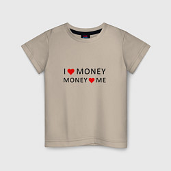 Детская футболка Надпись Я люблю деньги деньги любят меня
