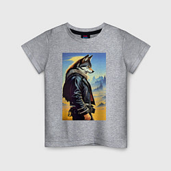 Детская футболка Крутой модный волчара - фантазия