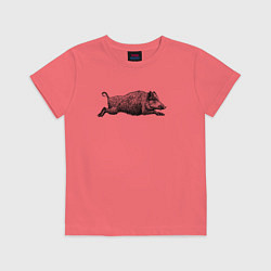 Детская футболка Кабан бежит