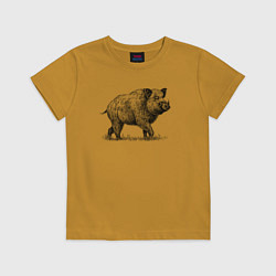 Детская футболка Кабан гуляет