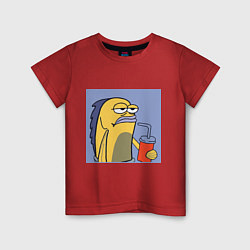 Детская футболка Спанч Боб рыба мем