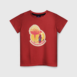 Детская футболка Барби смотрит на гриб - Барбигеймер