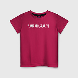 Детская футболка Armored core 6 logo