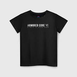 Детская футболка Armored core 6 logo