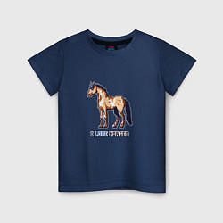 Детская футболка Пиксель лошадка