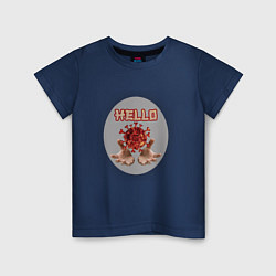 Детская футболка Привет вирус