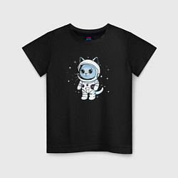 Детская футболка Котик в космосе