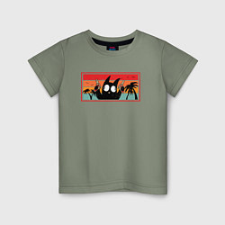Детская футболка Мемный кот ретро - с револьверами