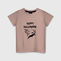 Детская футболка Хэллоуин и летучие мыши