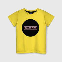 Детская футболка Black pink - logotype - group - South Korea