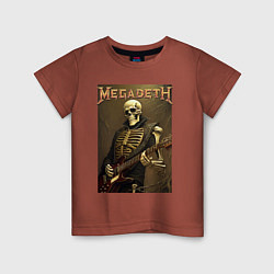 Детская футболка Megadeth - skeleton - heavy metal