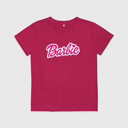 Футболка хлопковая детская Фильм Барби, цвет: маджента