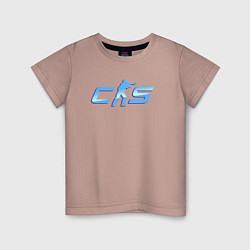 Детская футболка CS2 blue logo