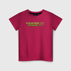 Детская футболка Counter strike 2 green logo