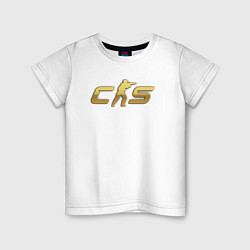 Детская футболка CS 2 gold logo