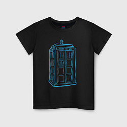 Детская футболка Black tardis