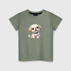 Детская футболка Милый пёсик - нейросеть