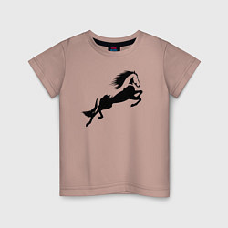 Детская футболка Лошадь в прыжке