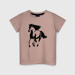 Детская футболка Лошадь скачет