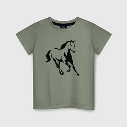 Детская футболка Конь скачет