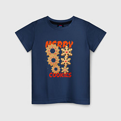 Детская футболка Счастливые рождественские печеньки